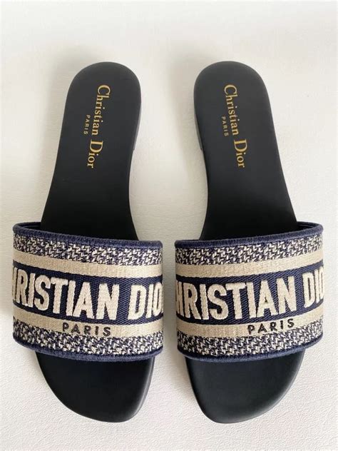 vinyl sandal dior|christian dior slippers women.